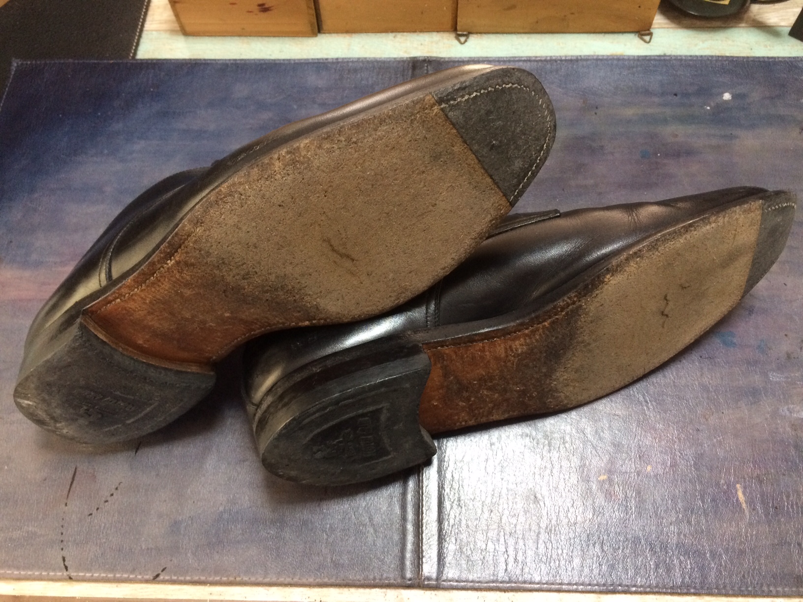 スコッチグレイン　靴修理　オールソール