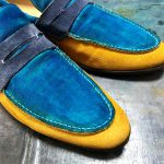 スエードシューズ 染め替え ローファー