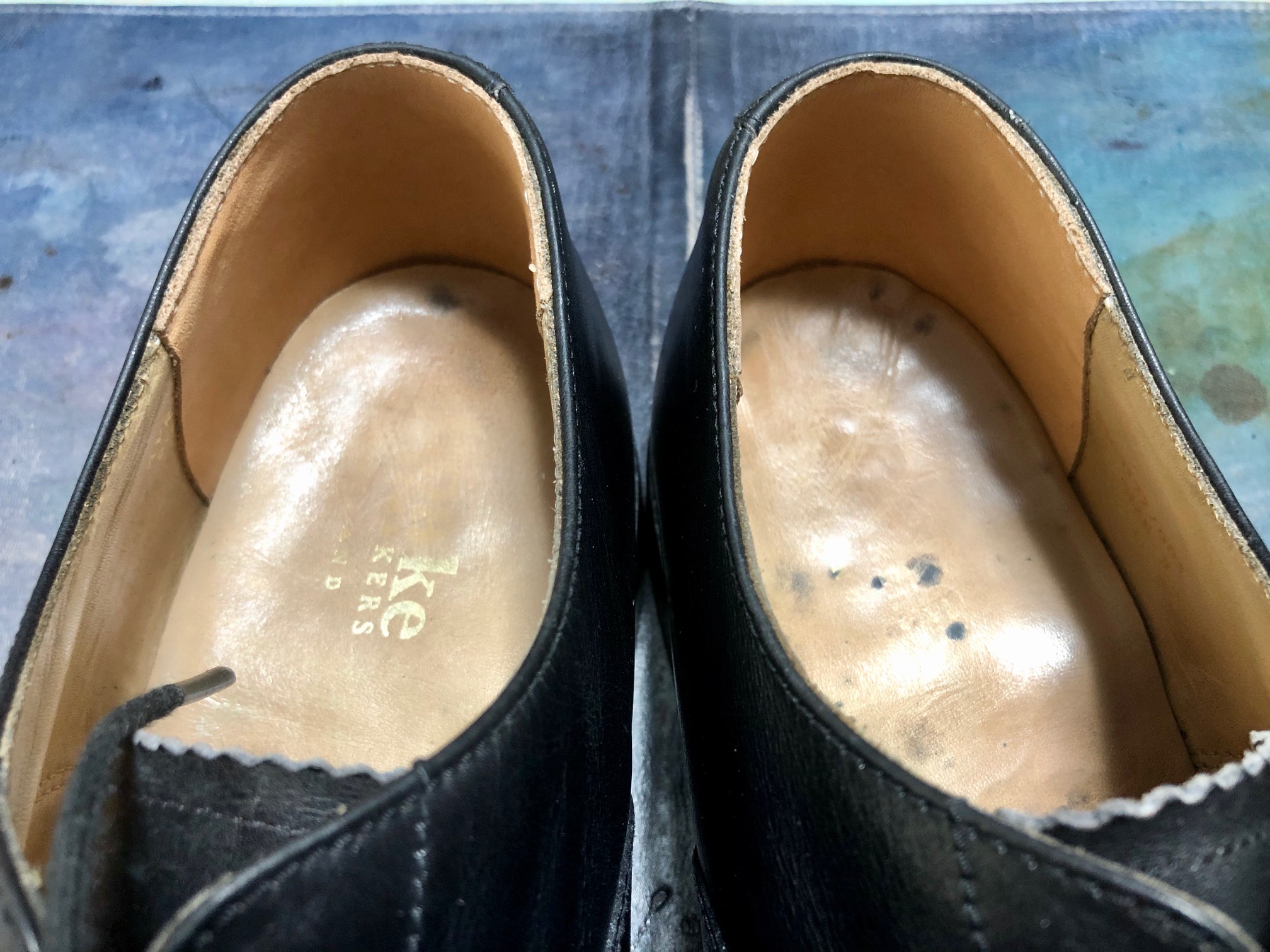 靴修理　すべり革修理
