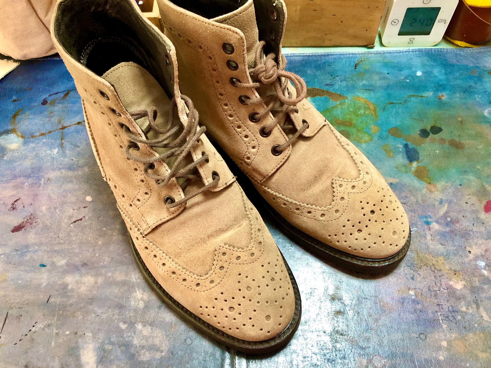 スエード 靴 染め替え | 靴磨き 靴修理 グラサージュ30