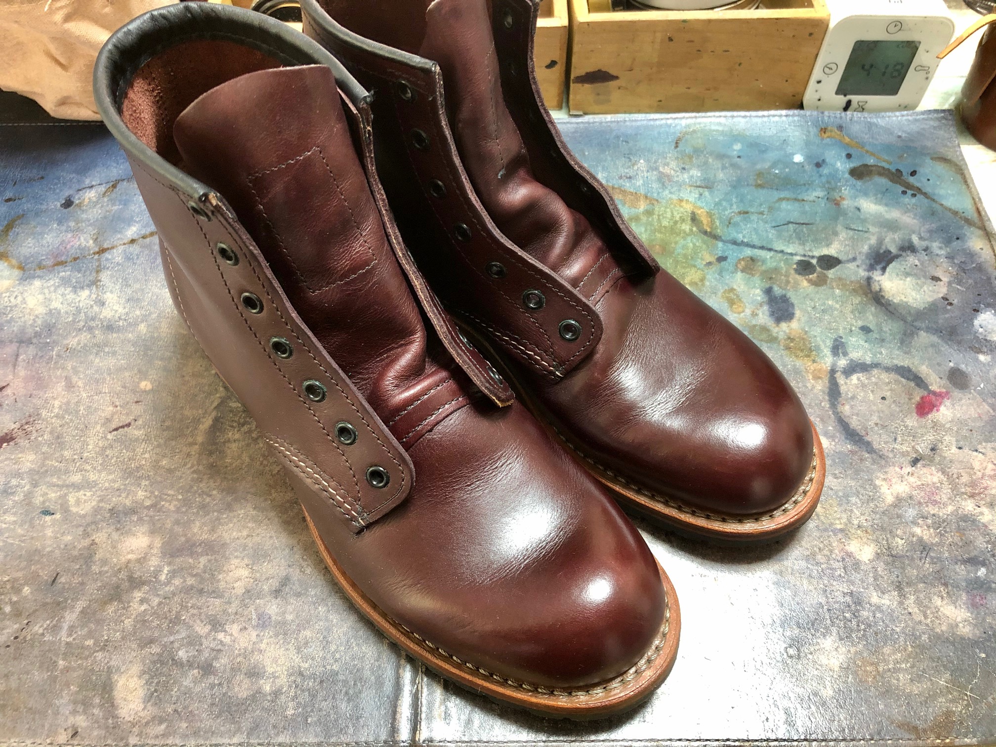 88％以上節約 RED WING 9014 ベックマン 27.5 ハーフソール交換済