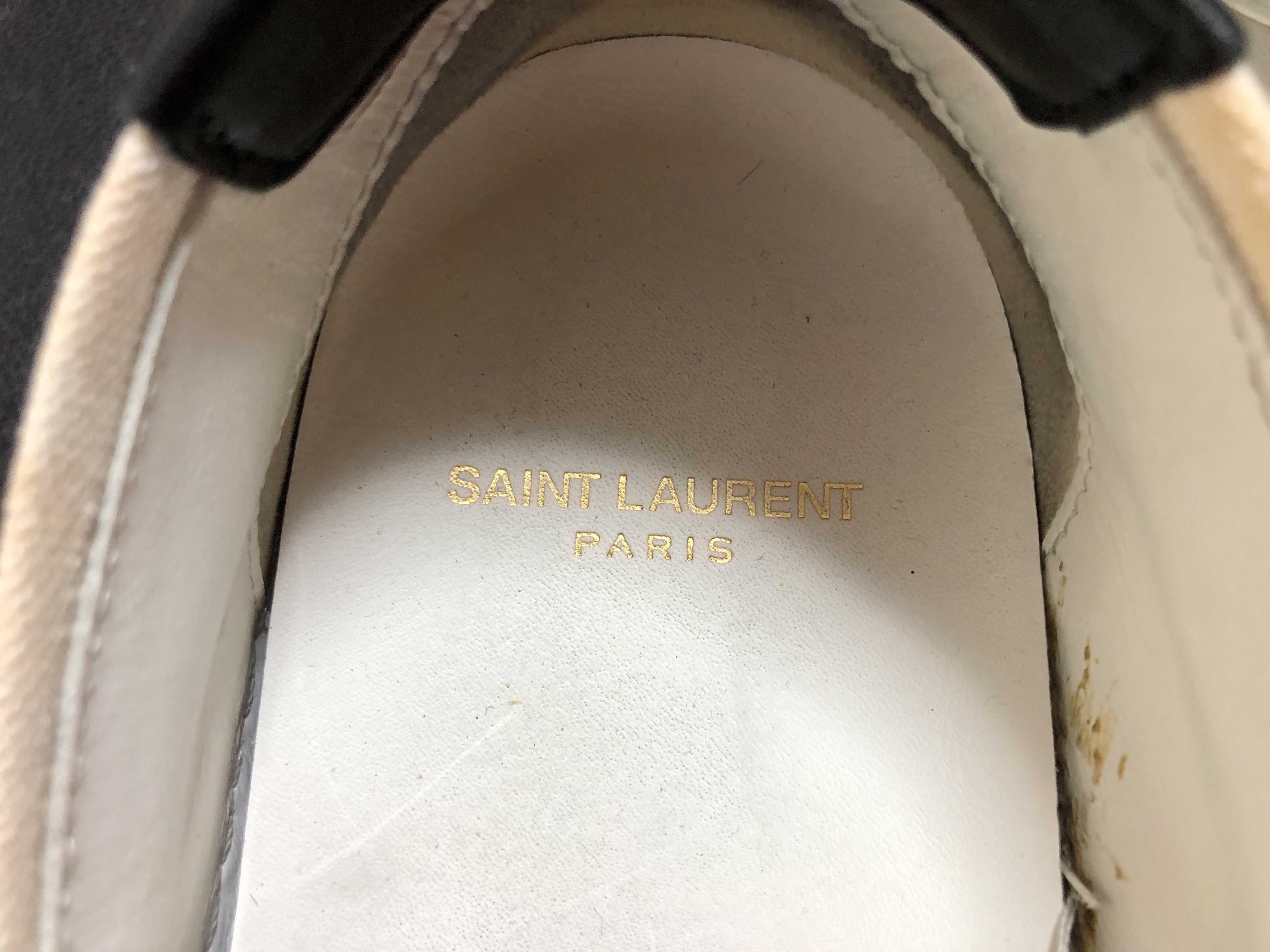 サンローラン　キャンバス地　靴