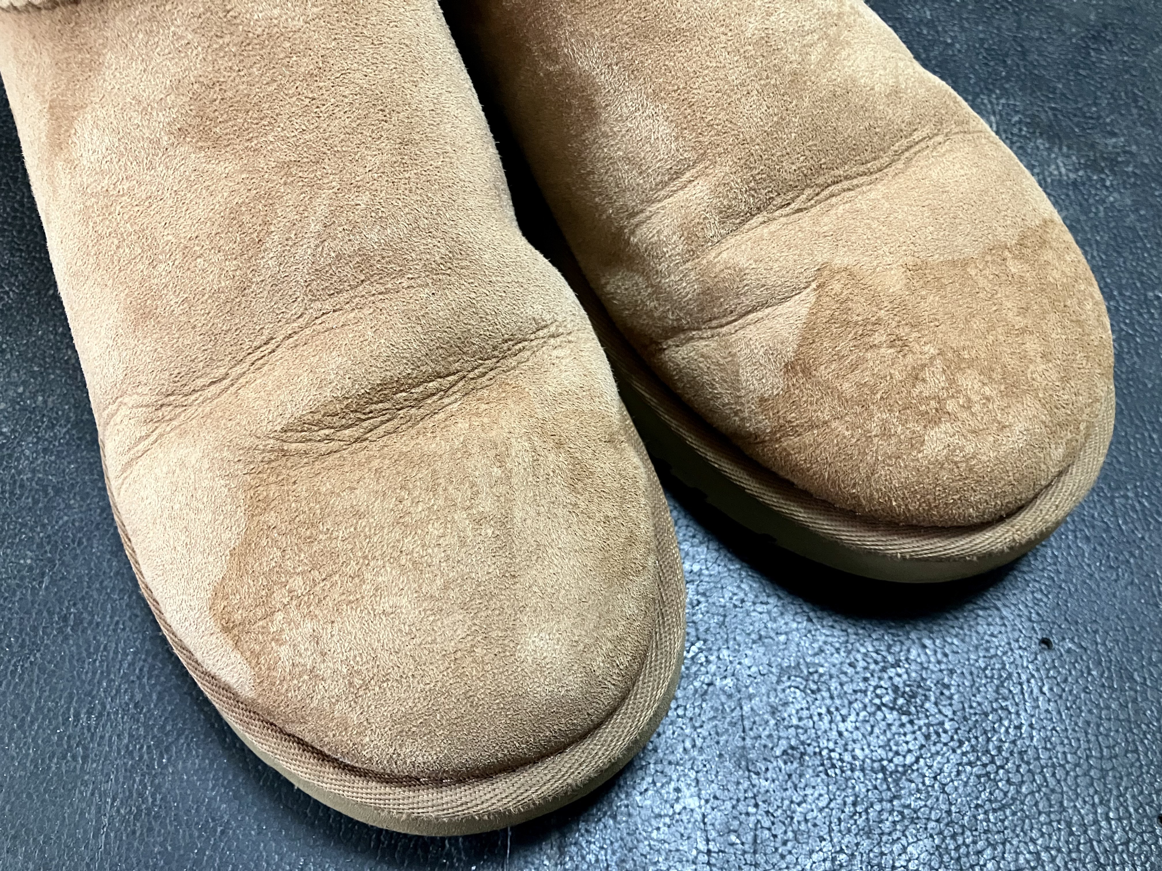 ムートンブーツ 雨ジミ 丸洗いクリーニング