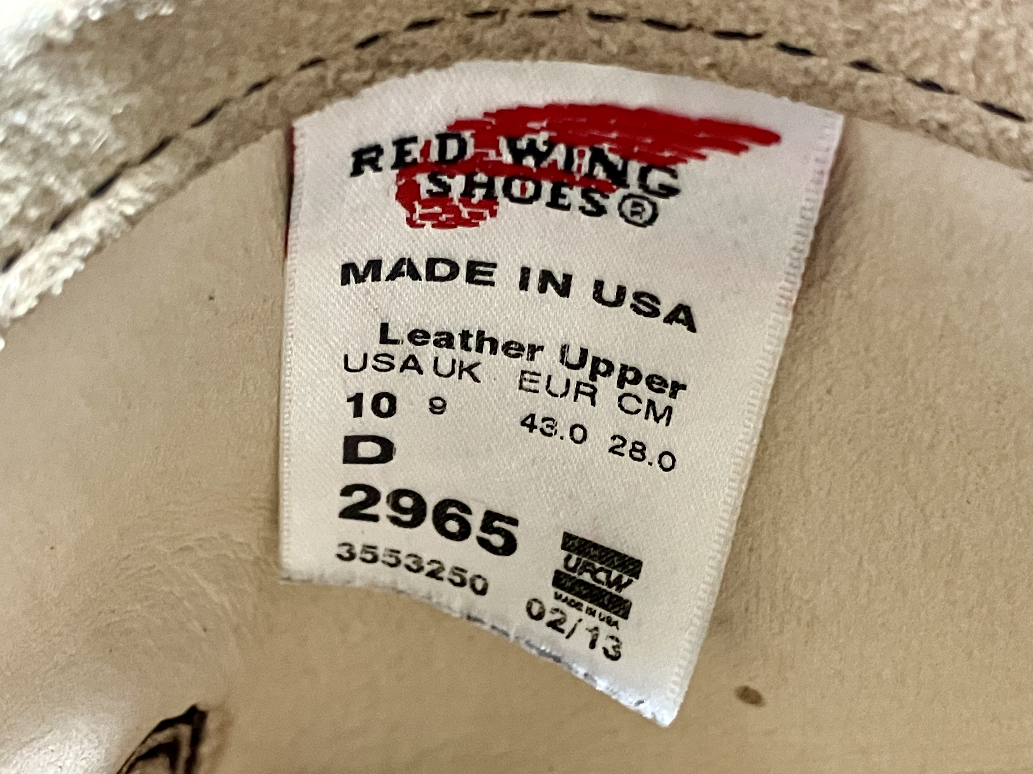 レッドウィング　2965　ショートエンジニアブーツ