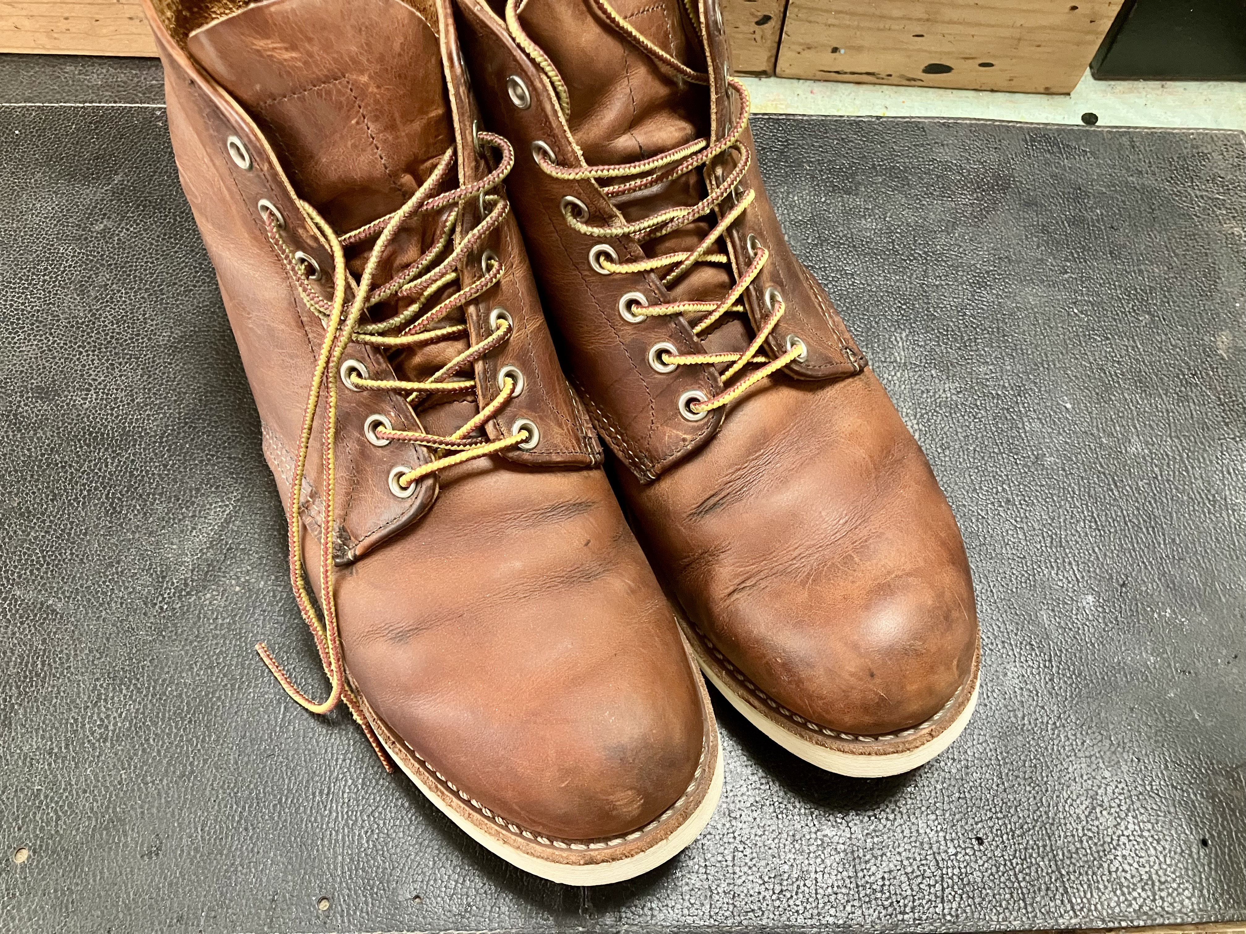 ヌバックブーツ　丸洗いクリーニング　Before