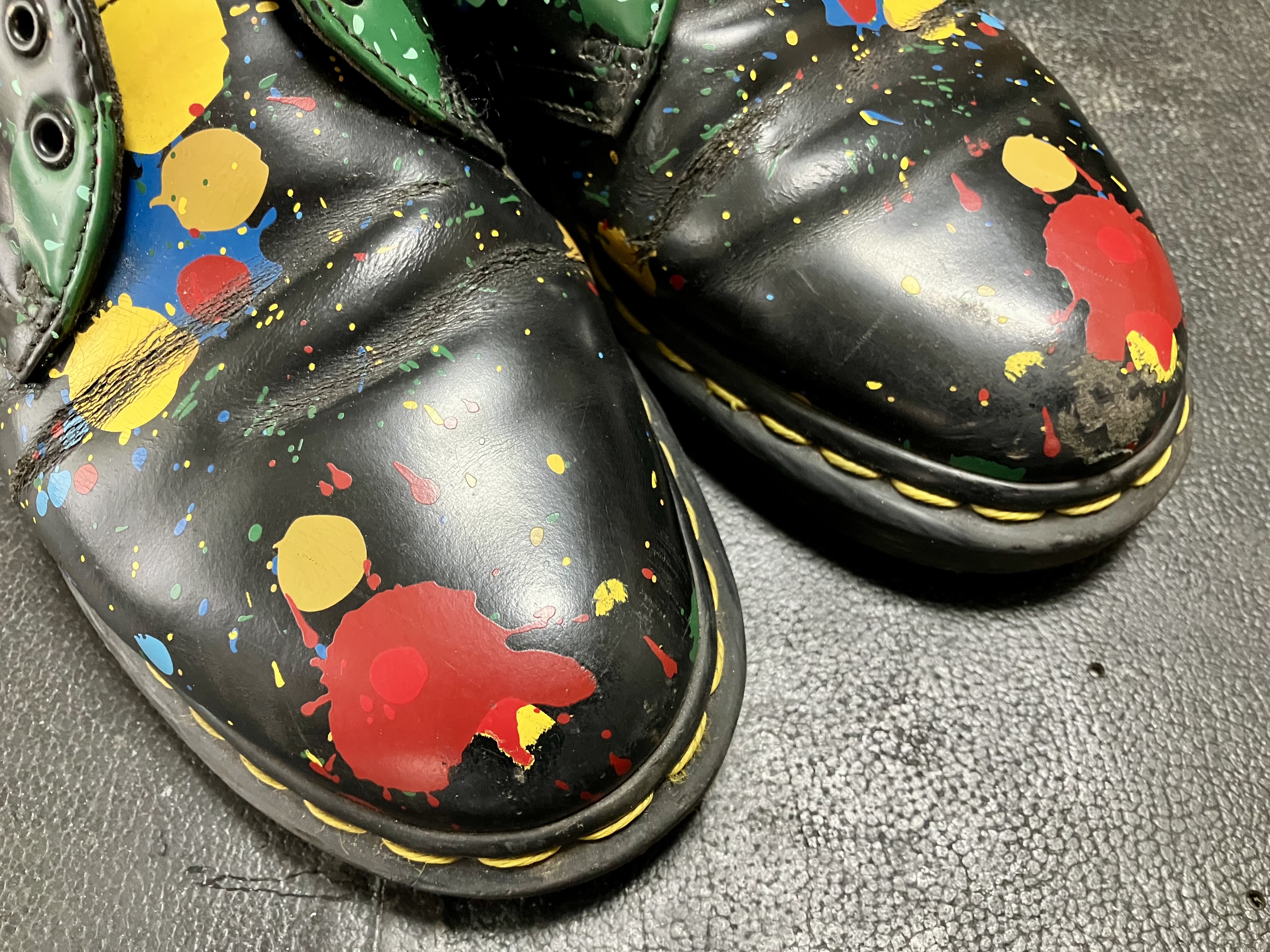 ドクターマーチン 3ホールシューズ ペイントスプラッター