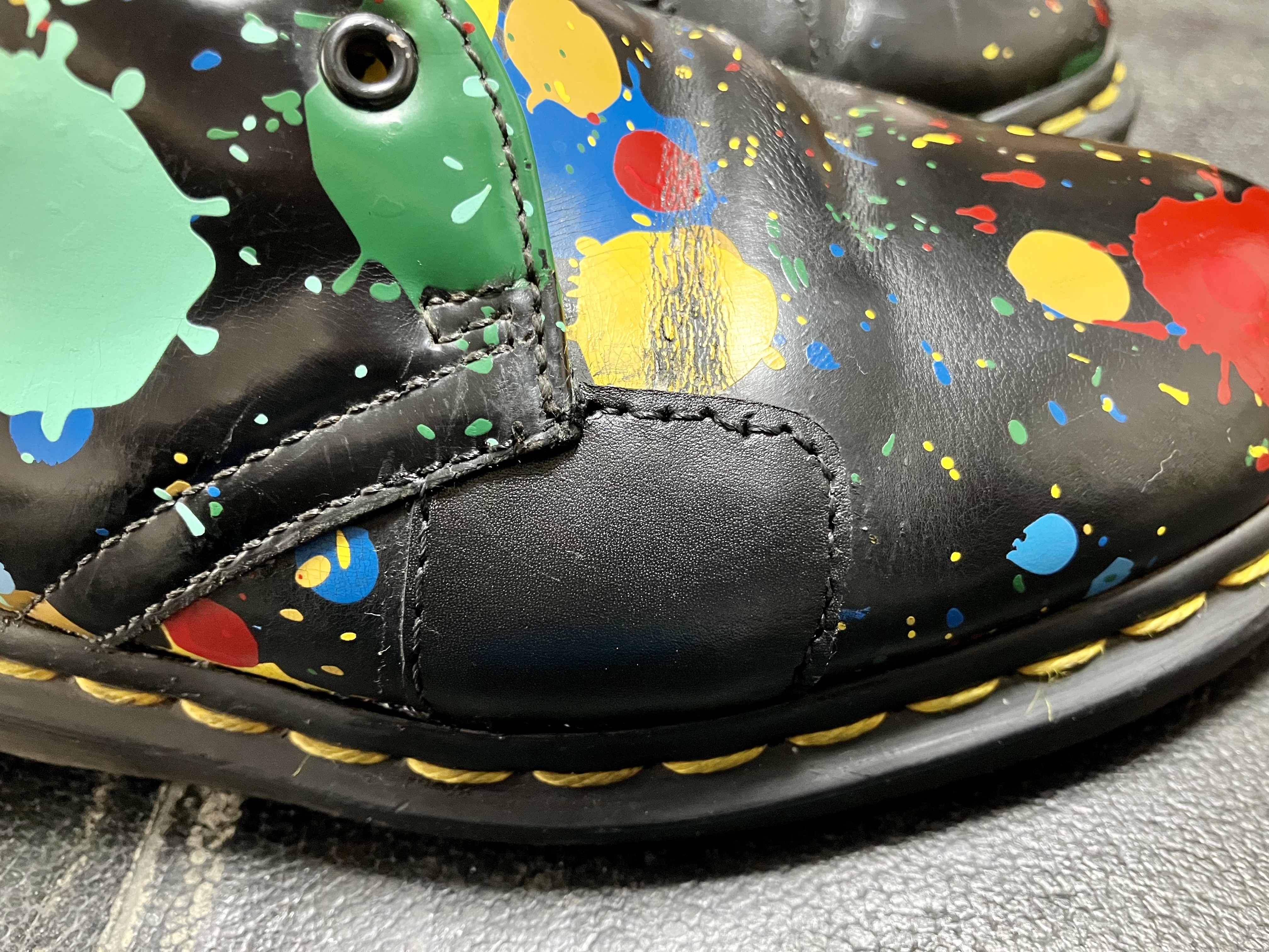 革靴　クラック　チャールズパッチ