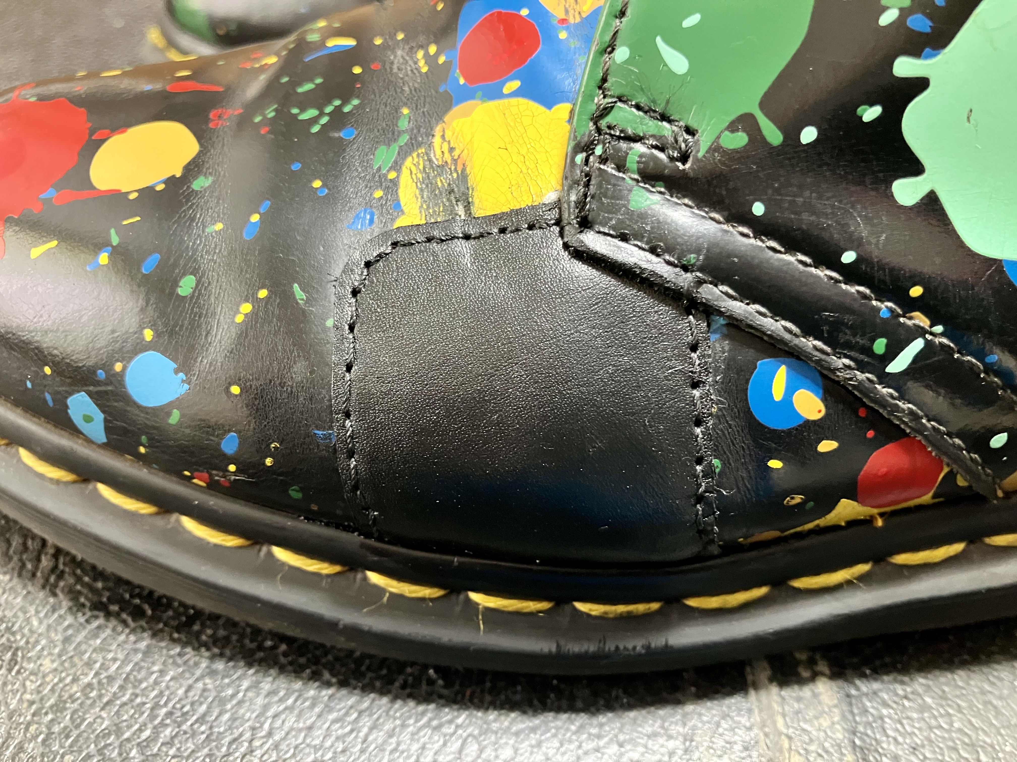 革靴　クラック　チャールズパッチ