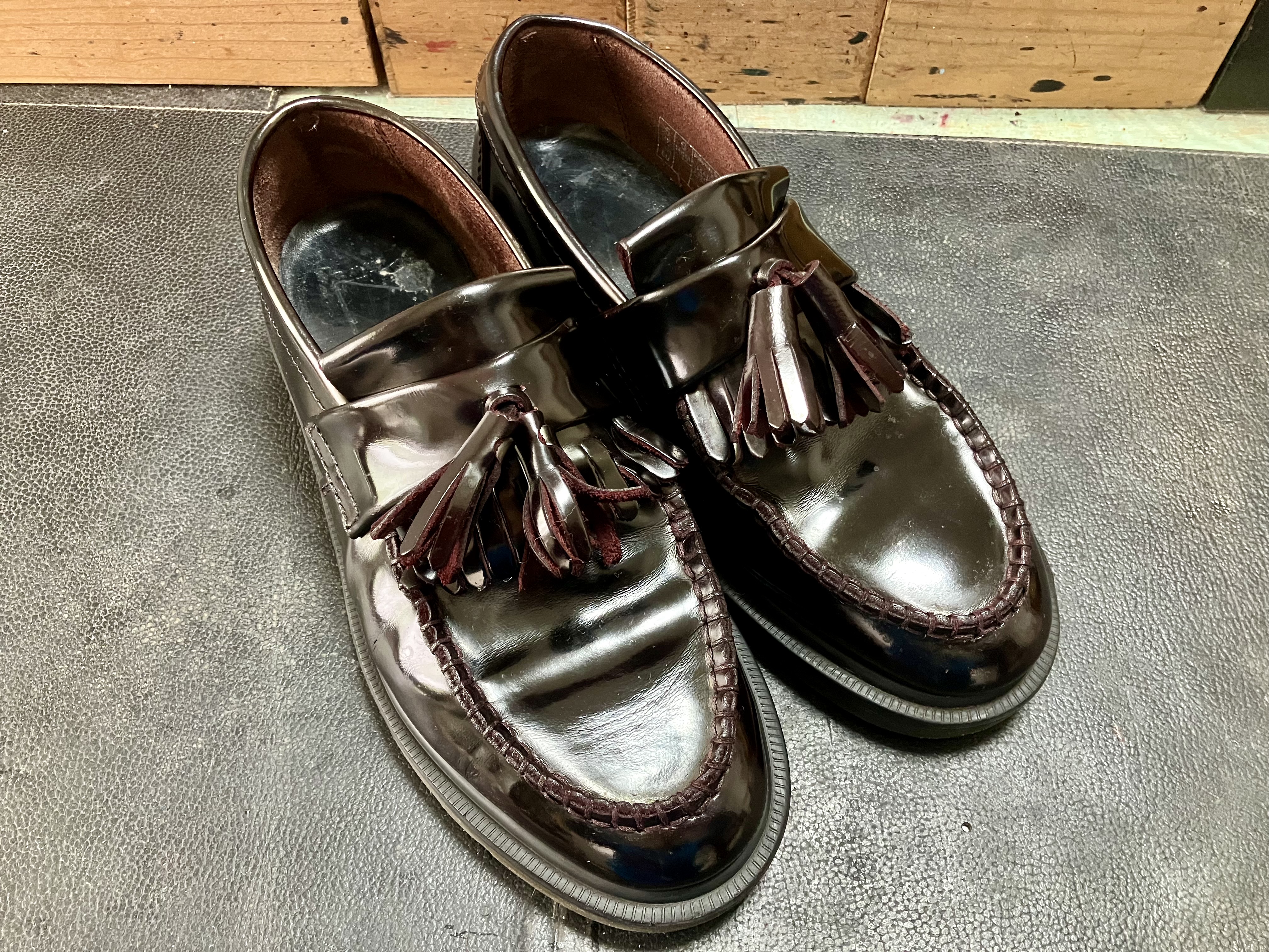 ドクターマーチン　エイドリアン　染め直し