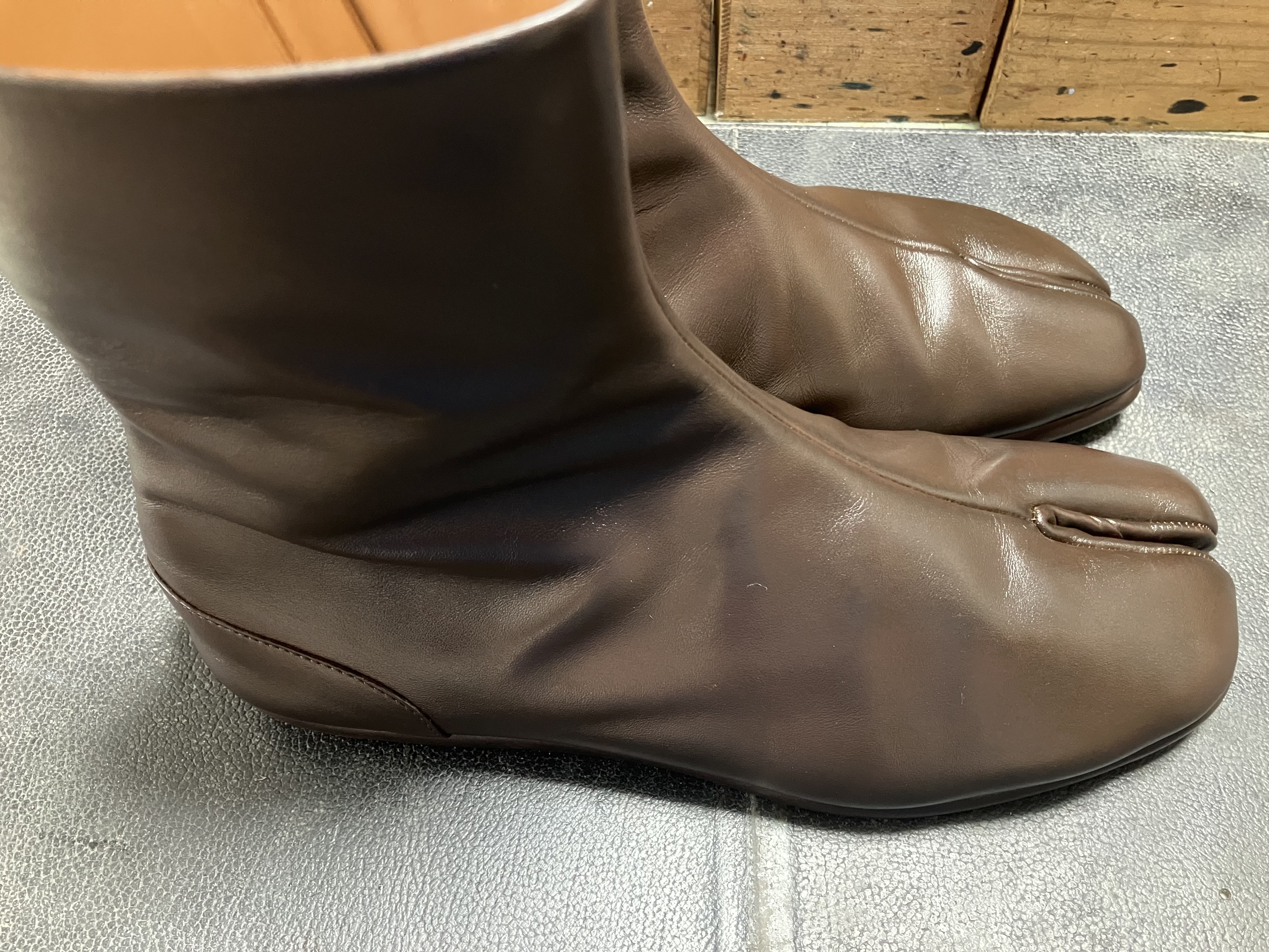 ブーツ　染め替え　足袋ブーツ