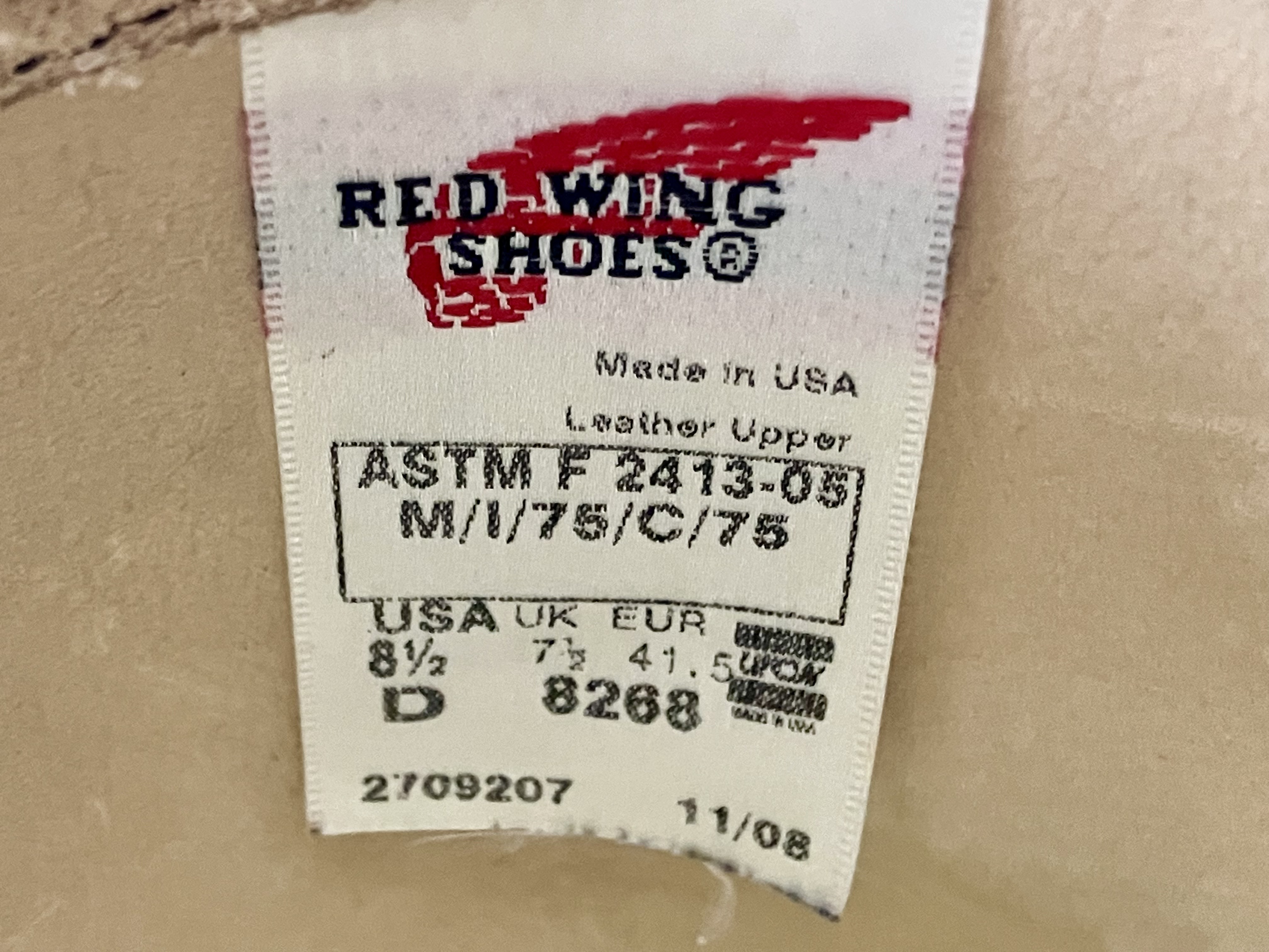 レッドウィング　8268　エンジニアブーツ