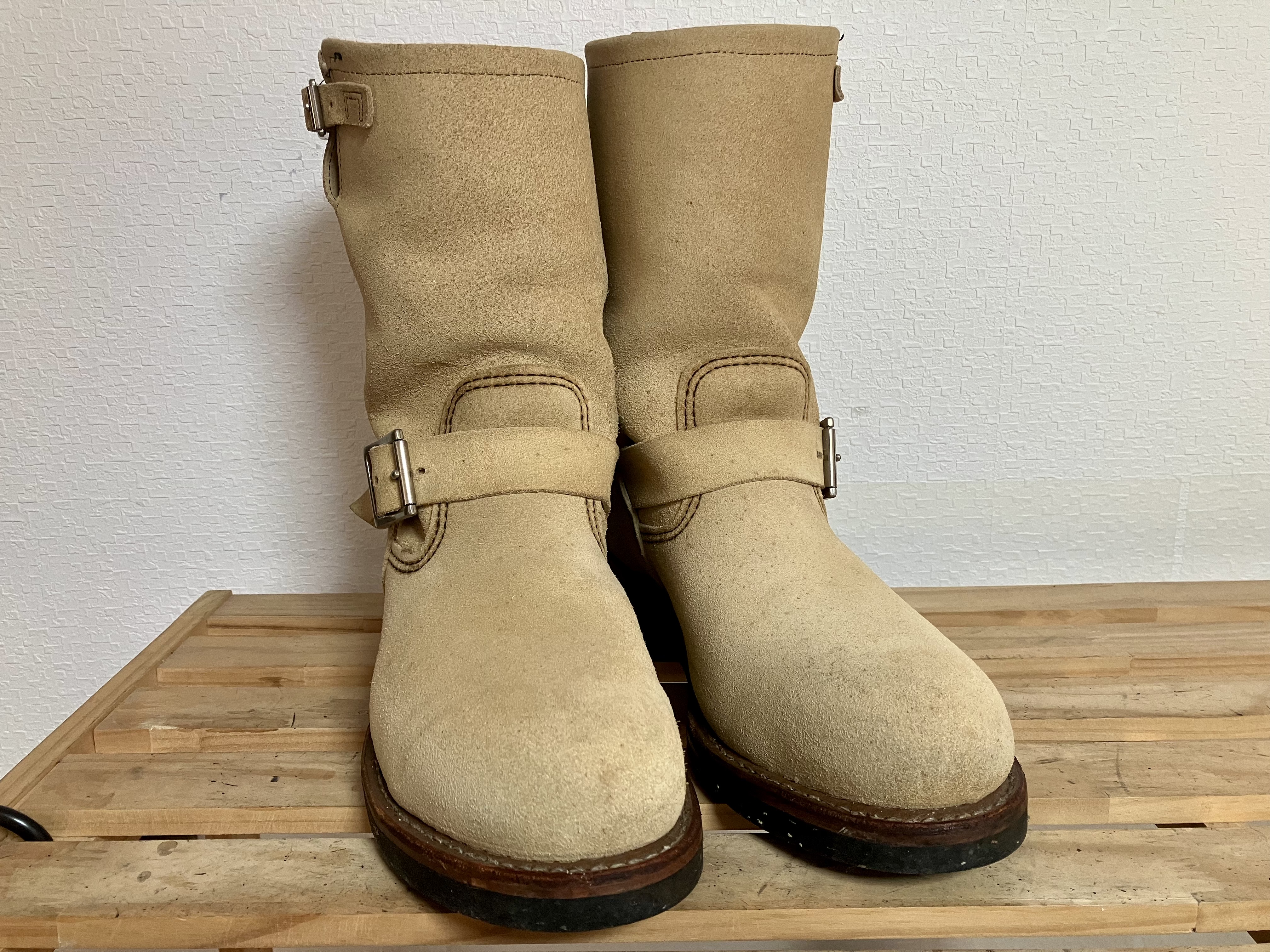 スエードブーツ　カビ落し　丸洗いクリーニング