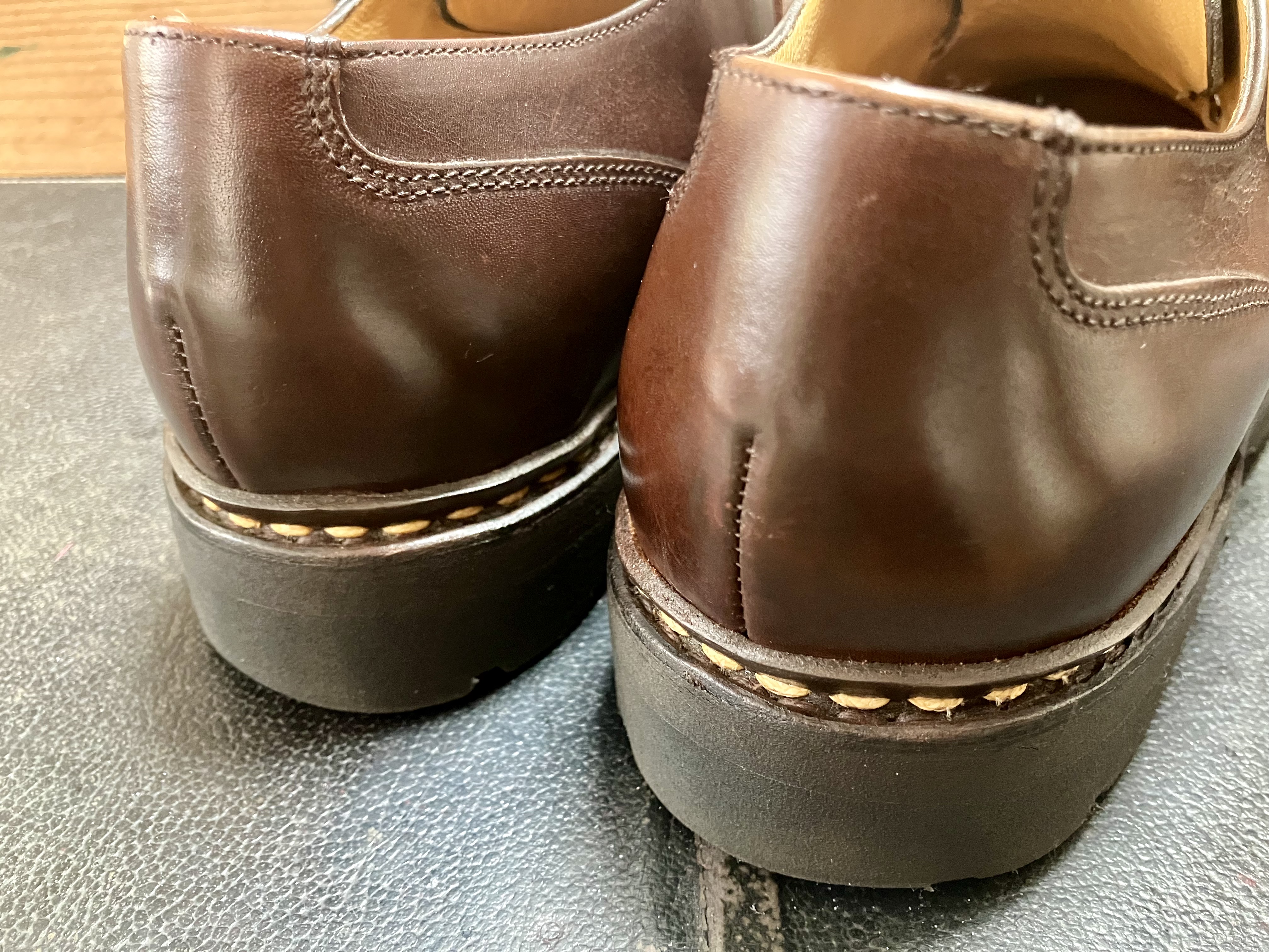 革靴　傷消し　リペア