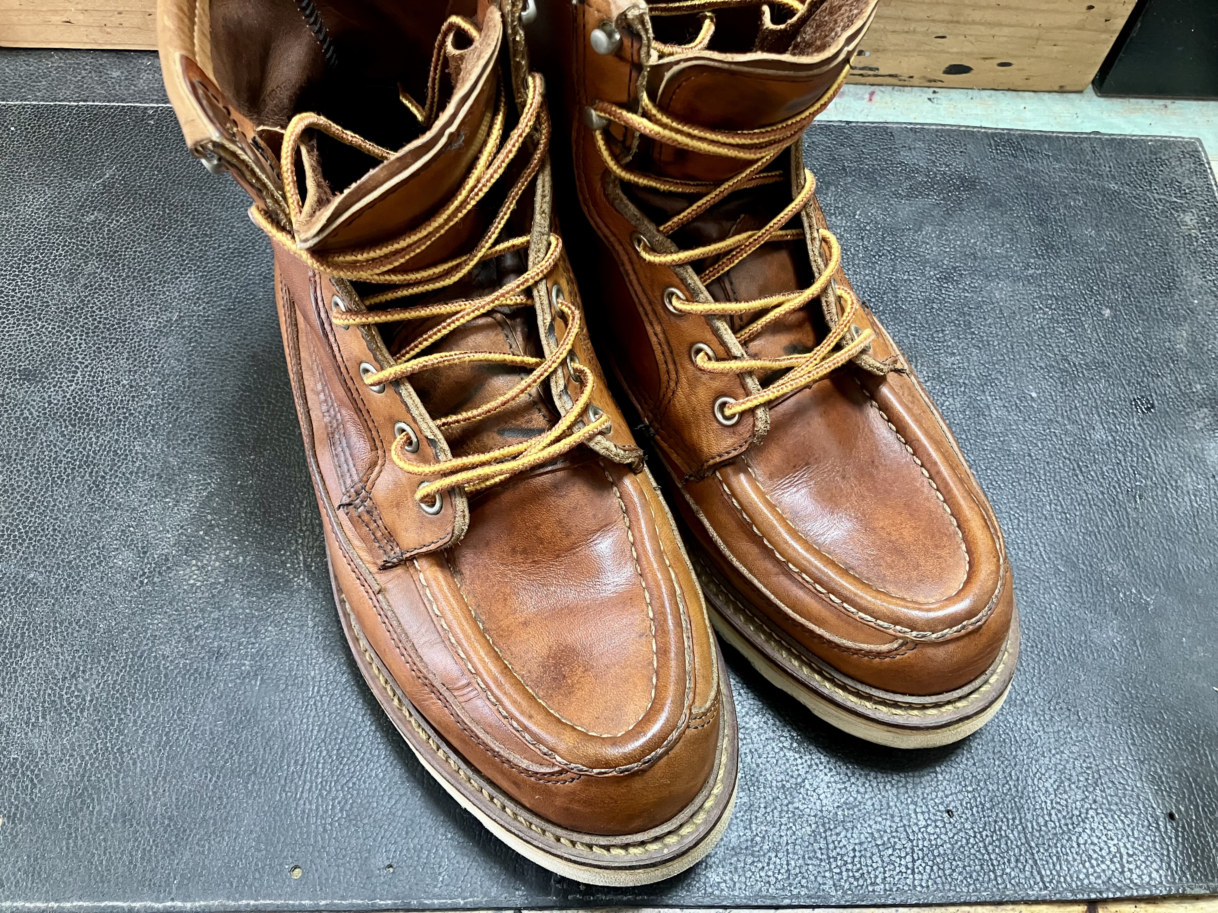 色ツヤが入って引き締まったレッドウィング