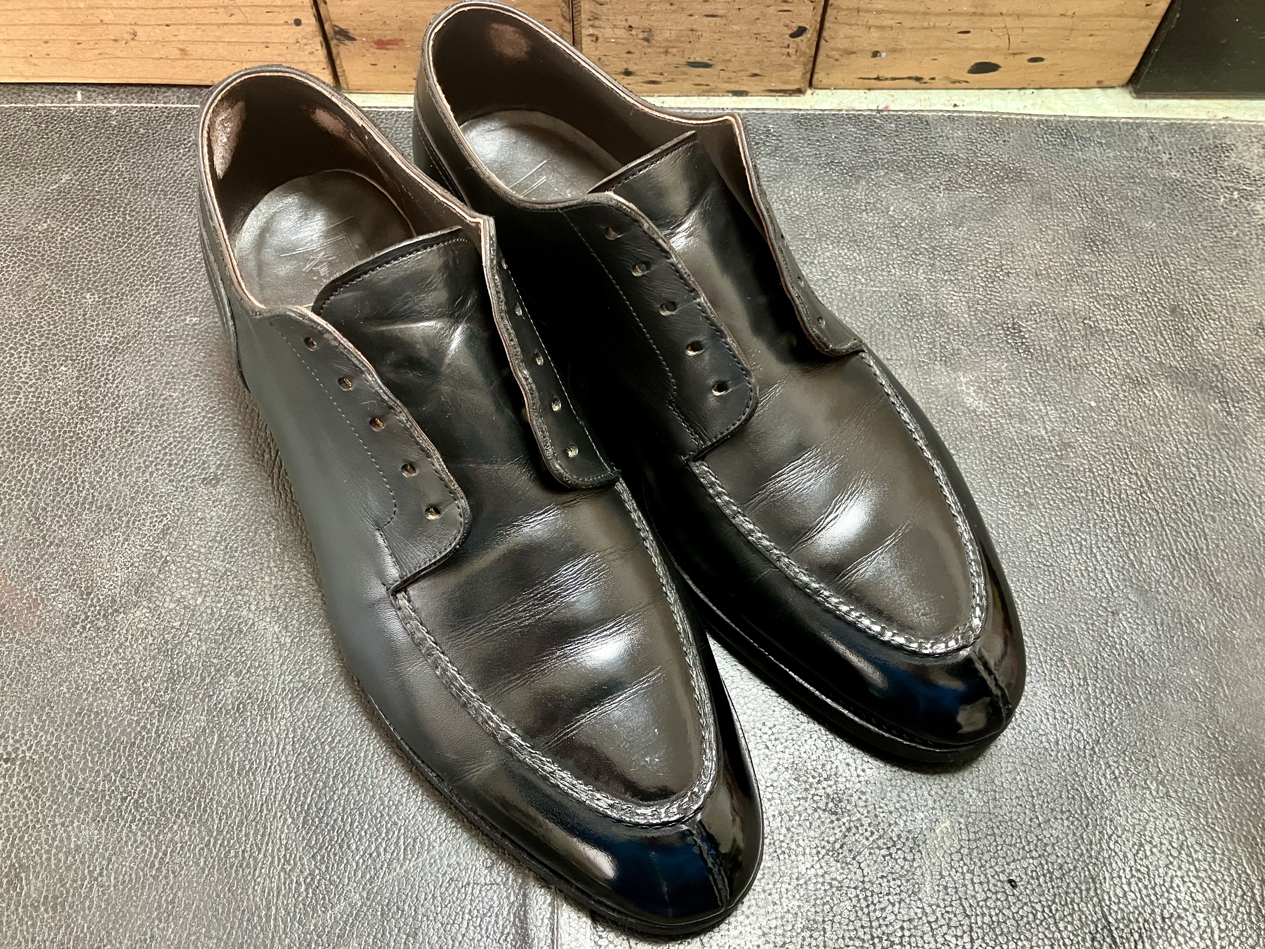 黒色に染め替えした三陽山長