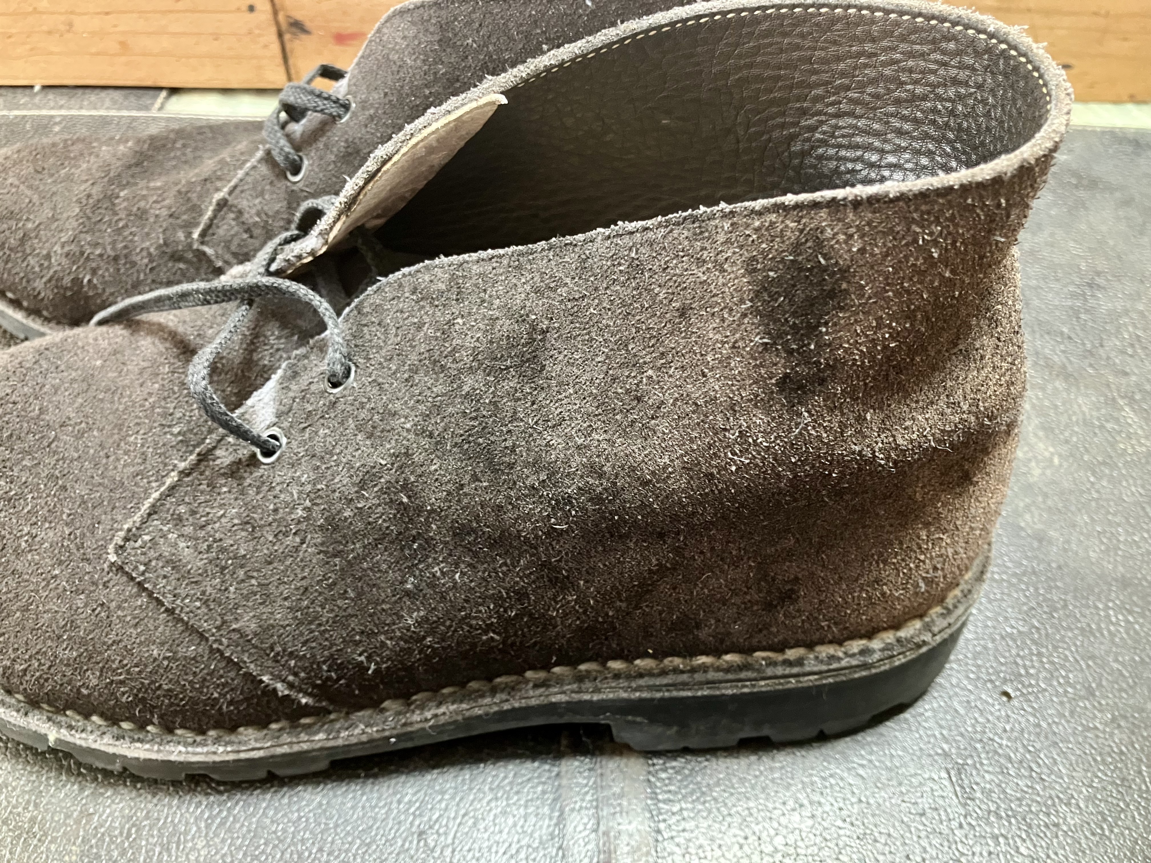 スエードのシミ