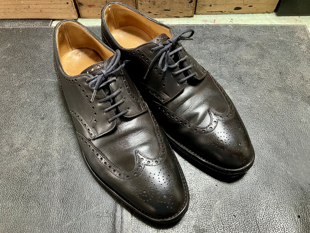 ダークブラウンに染め替えしたジョンロブ